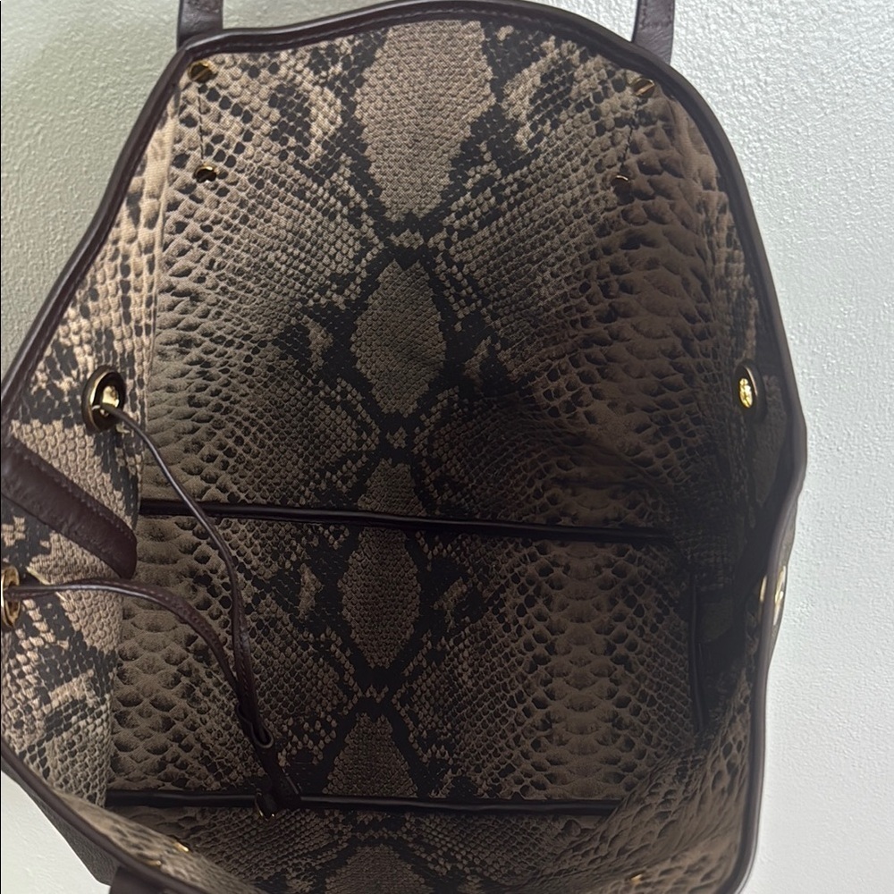 Michael Kors Dark Brown Logo Tote - Picture 7 of 8
